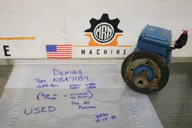 Kba71b4 Demag Brake Motor 1655rpm 230v 3.70a 460v 1.85a Cracked Cover See Pics