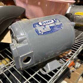 208-220lv Doerr 36-0001-1 Used 1/2hp Motor 1725 / 1425 60hz 440hv Continuous
