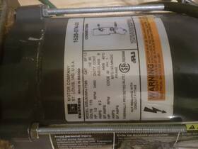 255-ny979 Emerson 1/2 Hp 3425 Rpm 60hz 115v Electric Motor S55jxnmn