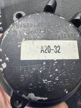 5ksp51ac5111n Emerson A20-32 Ac Motor 115v 60hz 1550rpm 4.4a Model Mpn