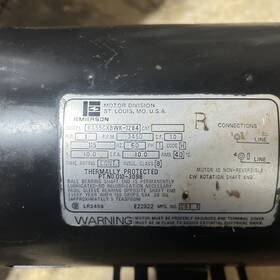 Ks55cxbwk Emerson Motor Division Model 1284. 1 Hp 3450 Rpm Used