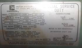 S55jxdye-2681 Emerson Taco Motors 1/4hp 115v 1725rpm Motor