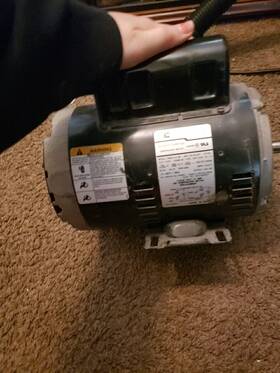 T63bxcla1384 Emerson Motor Was Part Of An Air Compressor