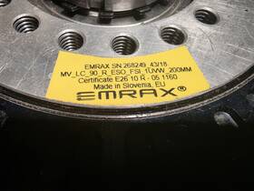 268mvlc Emrax Motor Sn 268249 43/16