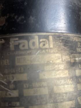 Mtr-0002 Fadal Dc Motor