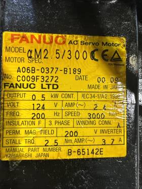 A06b-0377-b189 Fanuc Servo Motor Ac Am2.5/3000