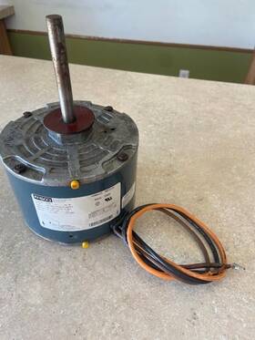 7126-2431 Fasco Mb396 D2834 1/3 Hp 208-230v 1075 Rpm Ph1 Blower Motor Used