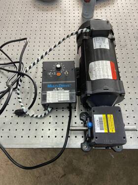 9207509tfb Fincor Dc Motor 3/4hp 1750rpm 60 1 Dayton Gearbox And Multi Drive