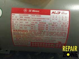 3600 Ge 1800/3600 3 Hp Rpm Dc Motor Liquidation