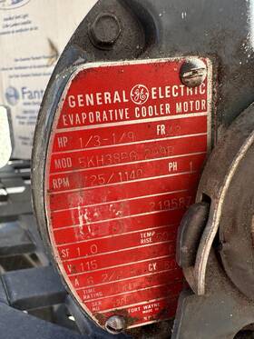 5kh38pg Ge 299b General Electric Evaporative Cooler Motor Single Phase