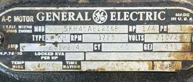 5kh45ab1286b Ge General Electric A-c Motor 1/4 Hp 210/230 Volt- Not Tested