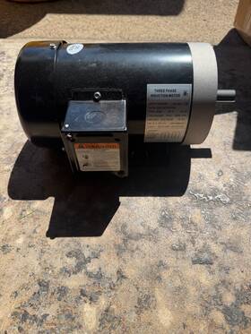 7r4qkl General 2 Hp 3 Phase Ge Motor 56c Frame 1800 Rpm Tefc 230 / 460 Volt 60 Hz