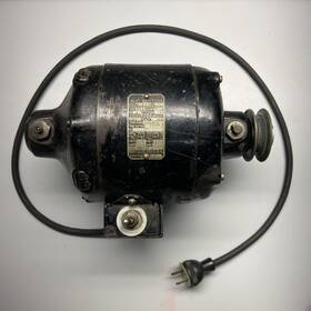 36714 General Electric Ge 1/4hp Single Phase 1725 Rpm 4 Amp With Switch Plug And Pulley Working