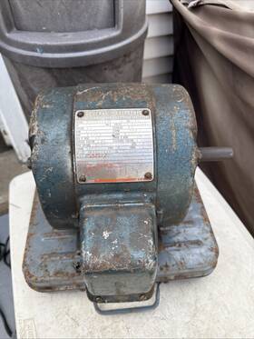 5k215ag9710 General Electric 5k182ag201 Tri-clad Induction Motor-1hp 3ph 220-440v 1730rpm