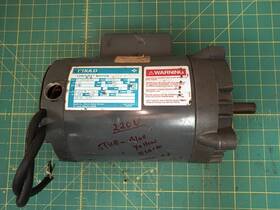 C153 Gould 1725rpm 1/4hp Electric Motor 115/230vac 1ph Face Mount 56c