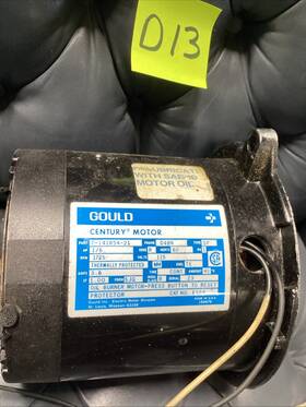7-141854-21 Gould Century Motor Part Hp 1/6 Rpm 1725 Used