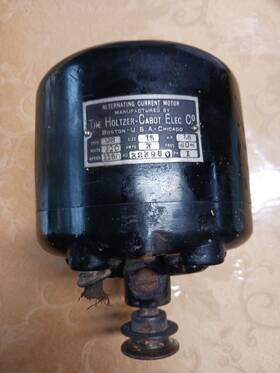 323980 Holtzer Cabot Vintage Alternating Current Ac Electric Motor Us