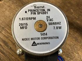 Sp4001 Hurst Electric Gear Motor P/n 24 Vac 7 Watts 1.67/2 Rpm