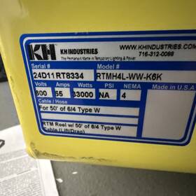 Rtmh4l-ww-k6k Kh Industries 24d11rt8334 Reel 600v 55a Industrial Electric Motor