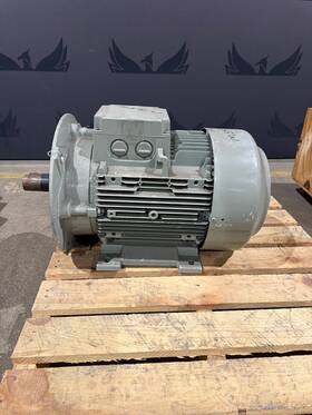 160m Lammers 6 As. Mot 7aa Ac Electric Motor 8.6 Kw 480v 3 Phase Used