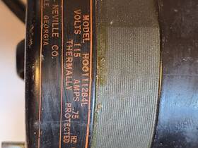 H00111284l Leece - Neville Co. The Leece-neville Model / 115v .75amp 1535 Rpm Electric Motor