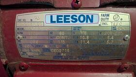 10081.000 Leeson Electric Motor 3/4 Hp Works Good