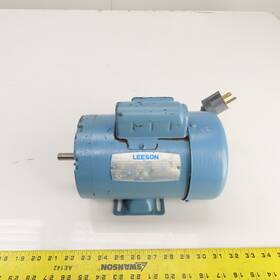 C4c17fb4d Leeson 100956.00 1/2hp Ac Electric Motor 1725rpm 115/230v 1ph L48 Frame Tested