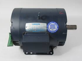 130443.00 Leeson 5hp 1740rpm 575v F184t Dp 1ph 5.7a 60hz Used
