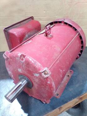 140203.00 Leeson 5hp 1740rpm 230volt 215t Farm-duty Single Phase Motor Cat#