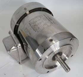 191510.00 Leeson Motor .50hp 1740rpm 575v Tefc 56c 3ph 0.80 Fla Cos Dmg Used