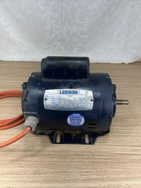 A4c17dr2d Leeson 1/3 Hp Electric Motor 1725 Rpm Ph 1 1/2 Inch Shaft Corded
