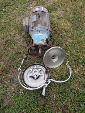 C256t34fk2c Leeson 20hp Motor 3540rpm 256tc 3ph 230/460v With G&h Ghc-2/240 Stainless Pump