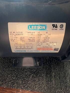 C6c34fb15g Leeson Electric Motor