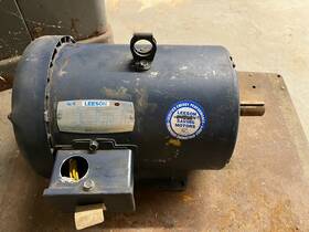 C184t17fb39d Leeson G130027.00 Lesson Motor 5 Hp 1750 Rpm 208 230 460 3 Phase Good Condition