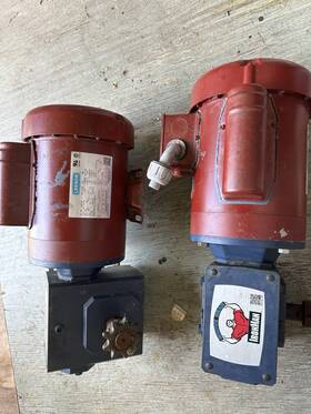 M6c17fk79e Leeson 2 3/4 Hp 56 Frame 1725 Rpm Motors With Grove Motor Gearboxes Size 821