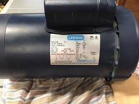 P145k34fc6g Leeson 120824.00 Electric Motor 3 Hp 3450 Rpm 1ph 230 Volt 145tc Frame