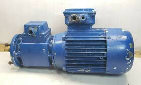 14.800.06.10.4 Lenze Simplatroll .45 Kw Electric Motor M-71-b4 With Clutch Brake