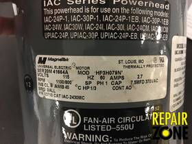 1100 Magnetek 1100/800 1/3 Hp Rpm Single Phase Motor Liquidation