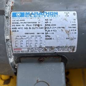 5vj56t34g5305fp Marathon 5vj56t34f5305fp Electric Four In One 2 Hp Cat#d395 Model#