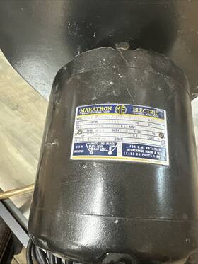 123e70 Marathon Electric Motor 1/4 Hp 1725 Rpm 115 Volt Heavy Duty With Base And Cord