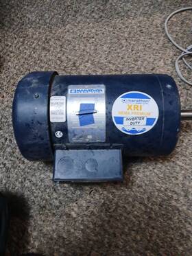 145ttfr6078 Marathon Electric E2102 1 Hp 1200 Rpm 145t Fr 230/460 Vac 3 Ph Volt 190/380