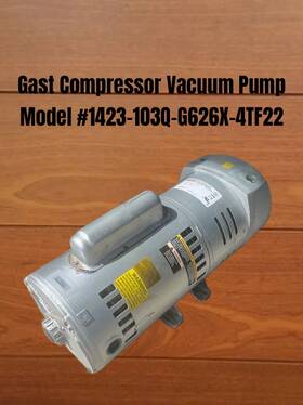 1423-103q-g626x-4tf22 Marathon Electric 5kc48pn0202ax Gast Vacuum Pump Model #1423-103q-g626x-4tf22
