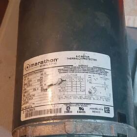 Marathon Electric 5kvpna479ax 3/4hp 115/230v 1ph 1725rpm Induction Foot