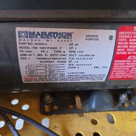 Jb3006 Marathon Electric 2hp 110v Motor