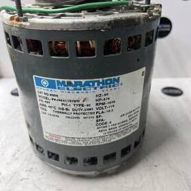 1075 Marathon Electric X009 Motor 3/4 Hp Rpm 1ph 115 Volt 48y Frame Used