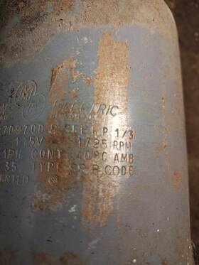 Eqk48s17d970d Marathon Electric Motor 1/3 Hp Vintage With Pulley. Very Smooth