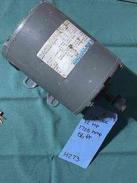 G063 Marathon Electric Motor 1/2hp 3 Phase 56 Frame 1725rpm 208-230/460v