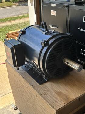 Zvas337tdbd6026cbm Marathon Motors Globetrotter Leeson 40 Hp 3-phase Induction Motor 324t