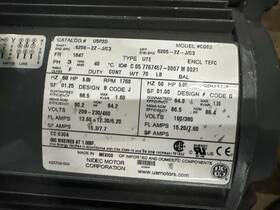 U5p2d-cg03 Nidec Us Motors U5p2d Cg03 Induction Motor Used Good