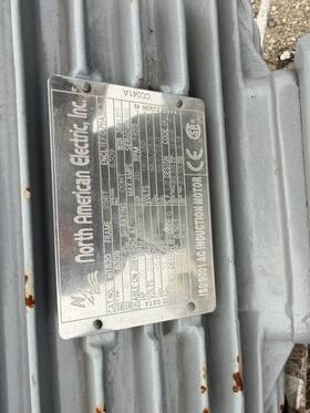 1455induction North American Electric Inc. Cc041a 20 Hp 230/460v 3 Phase Tefc 1780 Rpm Motor